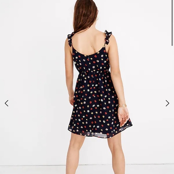 Madewell Ruffle Strap Wrap Dress - Picture 3 of 4